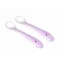 Kidsme cucchiai per lo svezzamento, confezione da 2, lavanda, silicone adatto al contatto alimentare, da 4 mesi