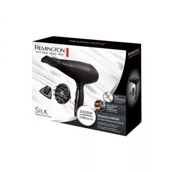 Remington Silk AC asciugacapelli, 2400W, nero