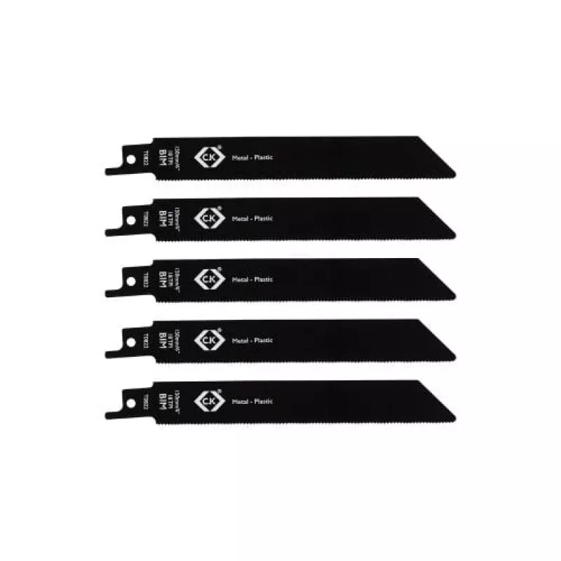 C.K Tools T0822 lame per seghetto alternativo 18 TPI, 150 mm, confezione da 5