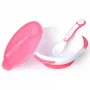 Kidsme set scodella per neonati con base a ventosa, coperchio e cucchiaio termometro, lavanda, 9m+