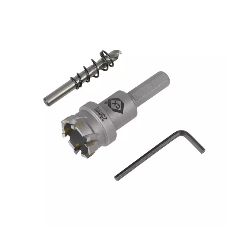 C.K T3218 punta centratrice per fresa a tazza TCT con molla, confezione da 3, 6 mm HSS