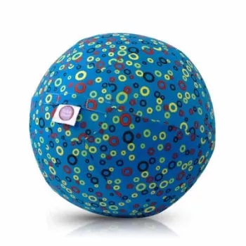 BUBA BLOON Bubabloon palloncino in lattice con rivestimento in tessuto, cerchi blu