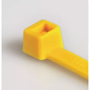 HellermannTyton T50R Fascette per cavi, poliammide 6.6, gialle, 200 mm x 4,6 mm, confezione da 100 111-04805