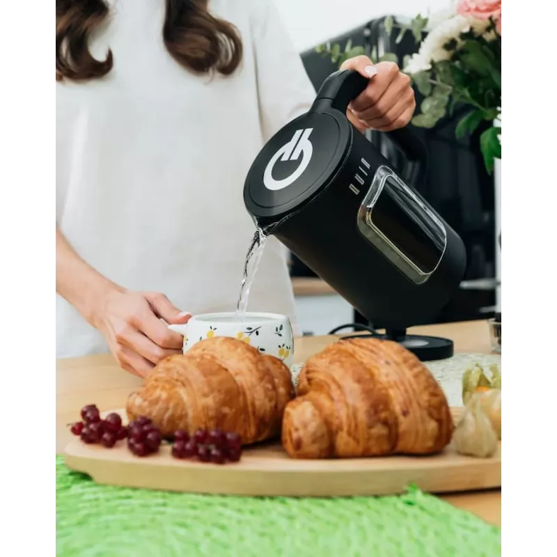 QUIN KTL-303 Bollitore elettrico, 1,5 L, nero