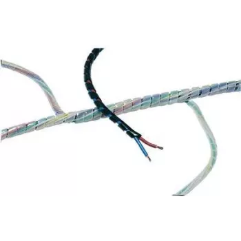 HellermannTyton Helawrap guaina per gestione cavi, trasparente, polipropilene, 10 mm, 25 m 161-41000