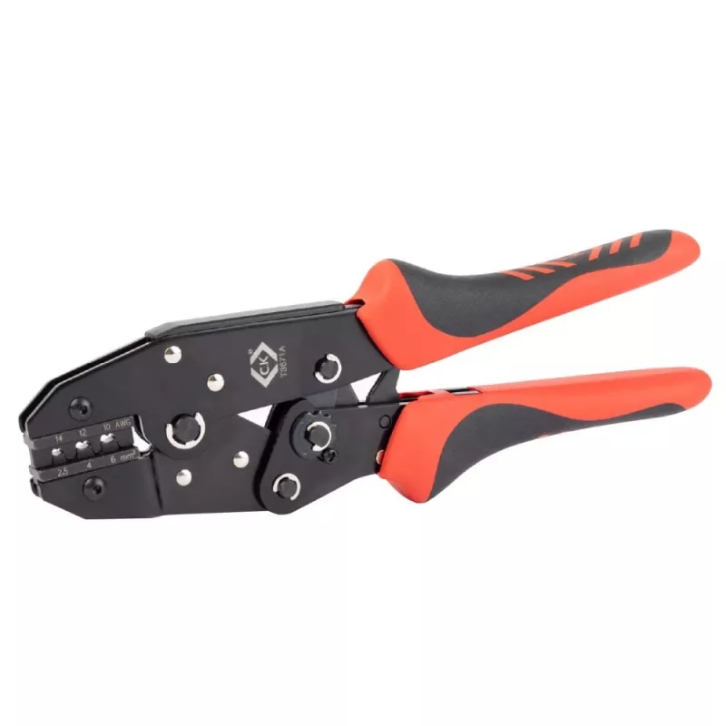 C.K Tools T3671A pinza crimpatrice per connettori solari MC3 e MC4 2,5-6 mm²