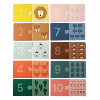 TRIXIE 35-612 puzzle in legno animali del bosco puzzle di forme per bambini da 2 anni