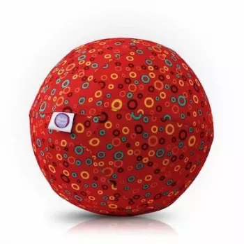 BUBA BLOON Bubabloon palloncino in lattice con rivestimento in tessuto, cerchi rosso