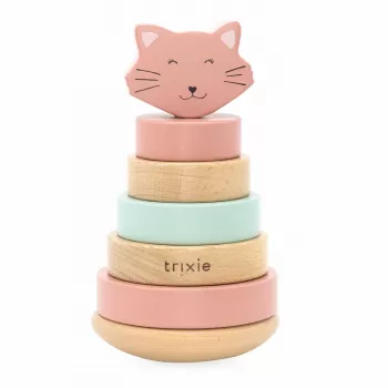TRIXIE Cat Activity Fun Board gioco strategico piramide, giocattolo di intelligenza in legno per gatti, da 12 mesi