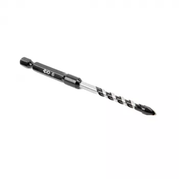 C.K Tools T3115 060 punta per piastrelle 6 mm con punta in carburo di tungsteno, lunghezza 105 mm, attacco esagonale 1/4