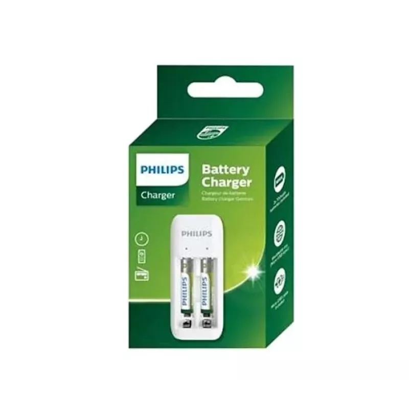 Philips SCB2070NB/00 caricabatterie con 2 batterie ricaricabili AA 700 mAh