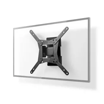 Nedis supporto TV da parete a movimento completo per schermi 32-65 pollici, 35 kg, VESA fino a 400x400, nero