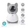 Nedis WIFICI30CGY telecamera di sorveglianza IP wireless per interni – 720p HD, visione notturna, audio bidirezionale