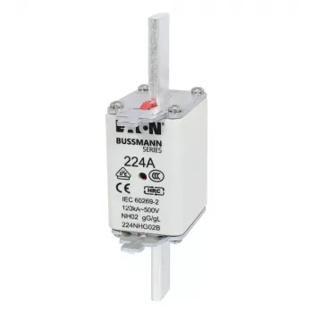 Eaton 100NHG02B fusibile NH D02 100 A 500 V gG con indicatore meccanico, confezione da 3