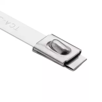 HellermannTyton MBT33H Fascette in acciaio inox, 360 mm x 7,9 mm, confezione da 50 (111-94339)