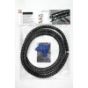 HellermannTyton HWPP25/2-BK Corrugato tagliato, 25 mm di diametro nominale, nero, 25 m di lunghezza