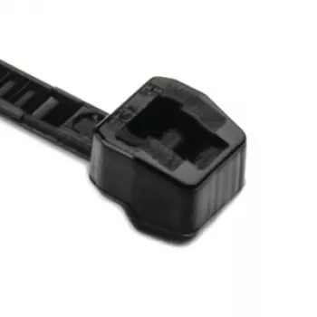 HellermannTyton Serie OS Fascette con dentatura esterna 100 x 2,5 mm, nero, 100 pezzi 118-04700