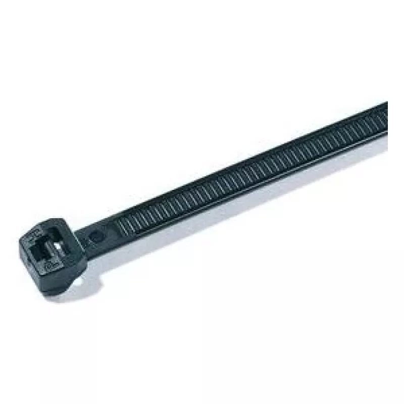 HellermannTyton Serie OS Fascette con dentatura esterna 100 x 2,5 mm, nero, 100 pezzi 118-04700