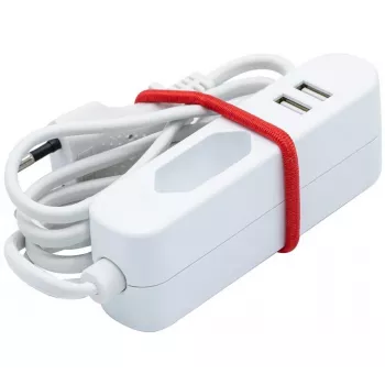 EXERTIS CONNECT prolunga elettrica con 2 porte USB, bianca, 1,5 m 808521