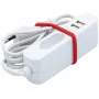 EXERTIS CONNECT prolunga elettrica con 2 porte USB, bianca, 1,5 m 808521