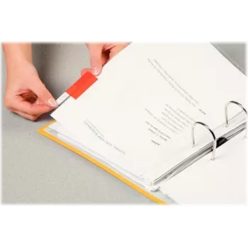 LEITZ Esselte linguette a vista, pellicola colorata trasparente, larghezza striscia 200 mm, assortite (arancione, giallo), 25 pezzi (55002)