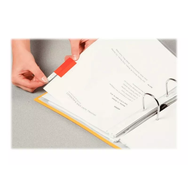 LEITZ Esselte linguette a vista, pellicola colorata trasparente, larghezza striscia 200 mm, assortite (arancione, giallo), 25 pezzi (55002)