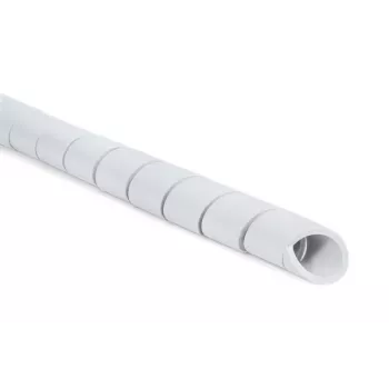 HellermannTyton 161-41002 Spirotect avvolgicavo a spirale in filo metallico, grigio, diametro esterno 10 mm, lunghezza 25 m