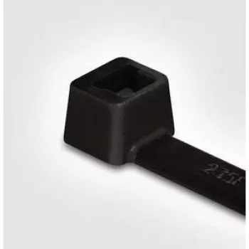 HellermannTyton T30L PA66 BK 100 fascette serracavi, nere, 200mm x 3,6mm, confezione da 100