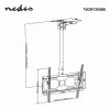 Nedis TVCM1350BK supporto da soffitto per TV, 42-65 pollici, VESA fino a 600x400, nero