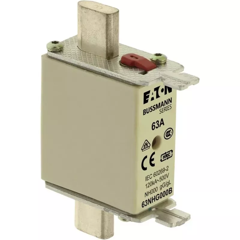 Eaton 63NHG000B fusibile NH, misura 0, 63 A, 500 V AC, gG