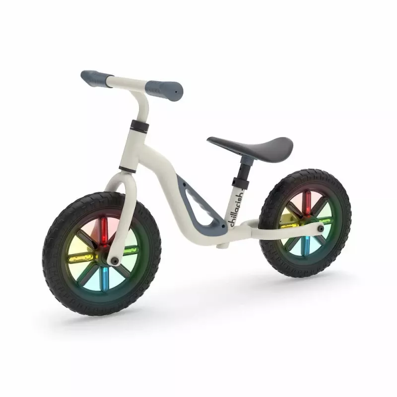 Chillafish Charlie 10 triciclo senza pedali, beige, con luci, 1,5-4 anni
