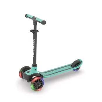 Chillafish Scotti monopattino 3 ruote con ruote luminose, da 3 anni, menta