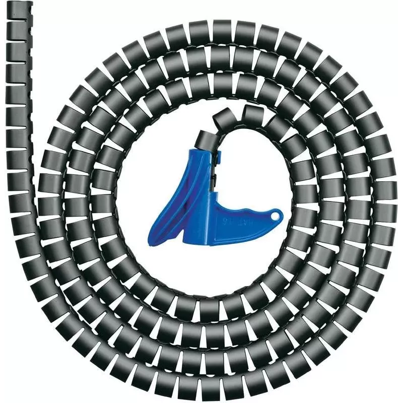 HellermannTyton Helawrap HWPP fascetta spiralata per cavi, grigio, 25 m, 16 mm 161-64502