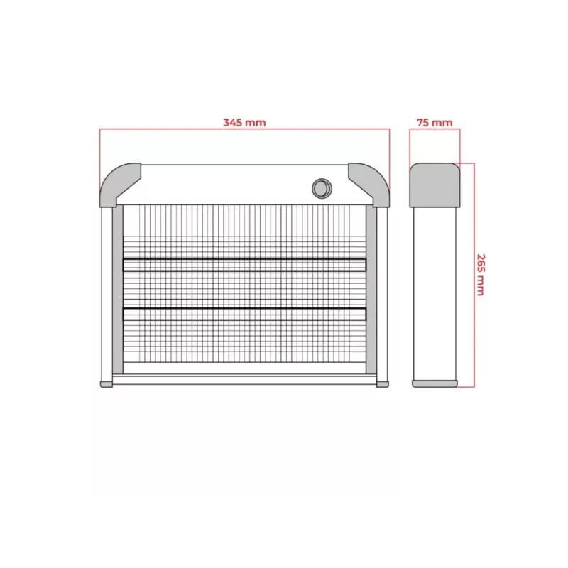 LUMIO lampada per zanzare 16W, 230V, 60m² (MKE004)