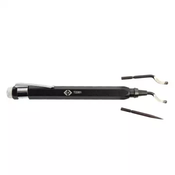 C.K Tools T2281 set utensili per sbavatura con 3 lame HSS