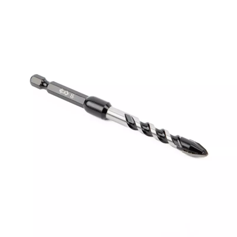 C.K Tools T3115 080 punta trapano per calcestruzzo 8 mm x 105 mm, punta in metallo duro, gambo esagonale