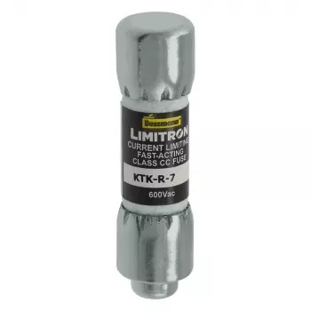 Eaton KTK-R-7 fusibile rapido Class CC, 7 A, 600 V AC, potere di interruzione 200 kA, confezione da 10