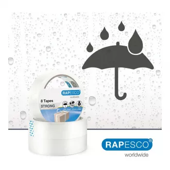 Nastro adesivo trasparente Rapesco 1808 25,5 mm x 66 m, 8 rotoli