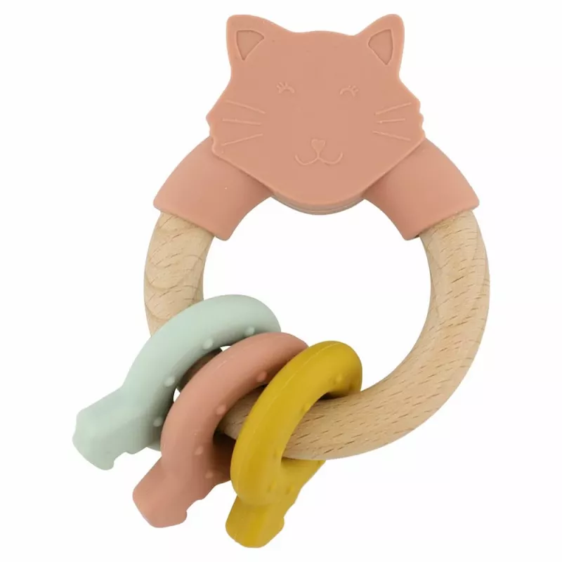 Giocattolo da mordere in legno e silicone Trixie, gatto, dai 0 mesi
