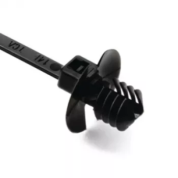 HellermannTyton 150-55610 fascetta a perline, nera, 100mm x 2,5mm, fascio max 20mm, PA66, riutilizzabile, 1 pz.