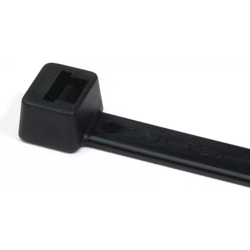 HellermannTyton T50R fascette in poliammide nere 200mm x 4,6mm, confezione da 100 111-04950