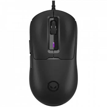 LORGAR MSA10R mouse da gaming con filo, PixArt 3311, 6 tasti programmabili, nero (LRG-MSA10R-BK)