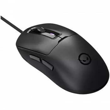 LORGAR MSA10R mouse da gaming con filo, PixArt 3311, 6 tasti programmabili, nero (LRG-MSA10R-BK)