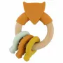 Trixie giocattolo per neonati in legno e silicone, volpe, 0m+