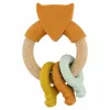 Trixie giocattolo per neonati in legno e silicone, volpe, 0m+