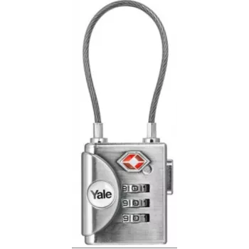 Yale YTP3/32/350/1 lucchetto a combinazione TSA 32 mm argento