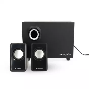 Nedis CSPR10021BK set diffusori PC 2.1, 33 W, alimentazione USB, nero