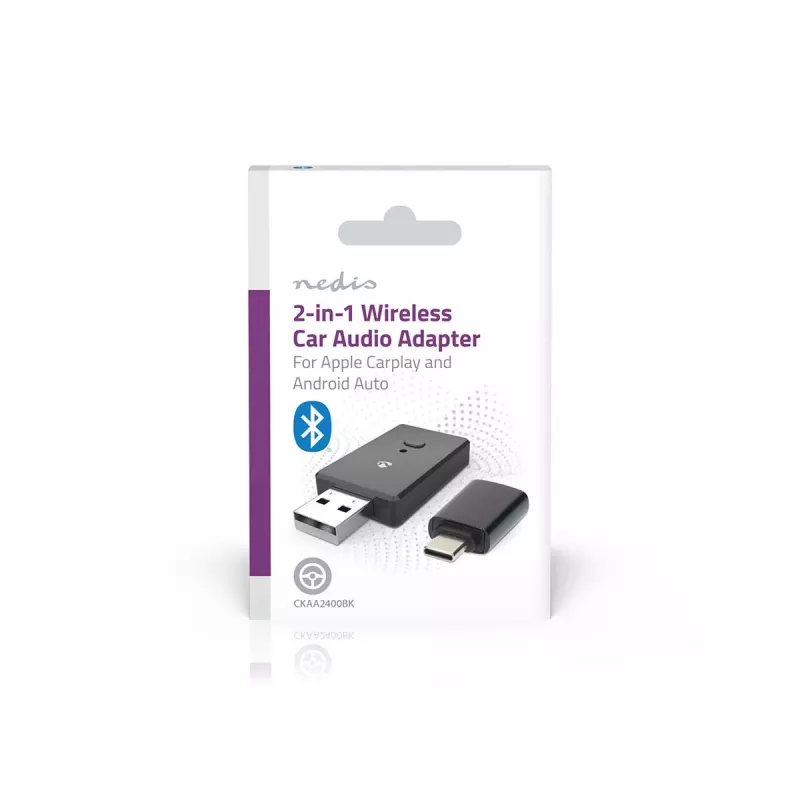 Nedis CKAA2400BK adattatore Bluetooth 5.0 USB-A nero portata 10 m