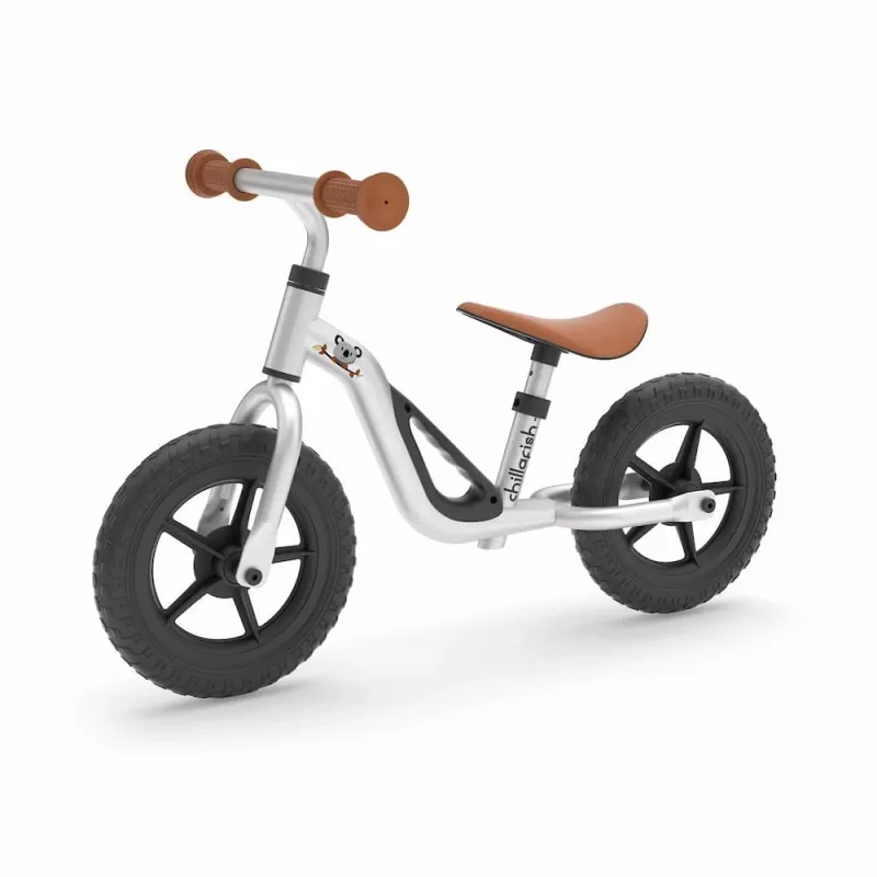 Chillafish Charlie 10 bicicletta senza pedali, argento, 1,5-4 anni