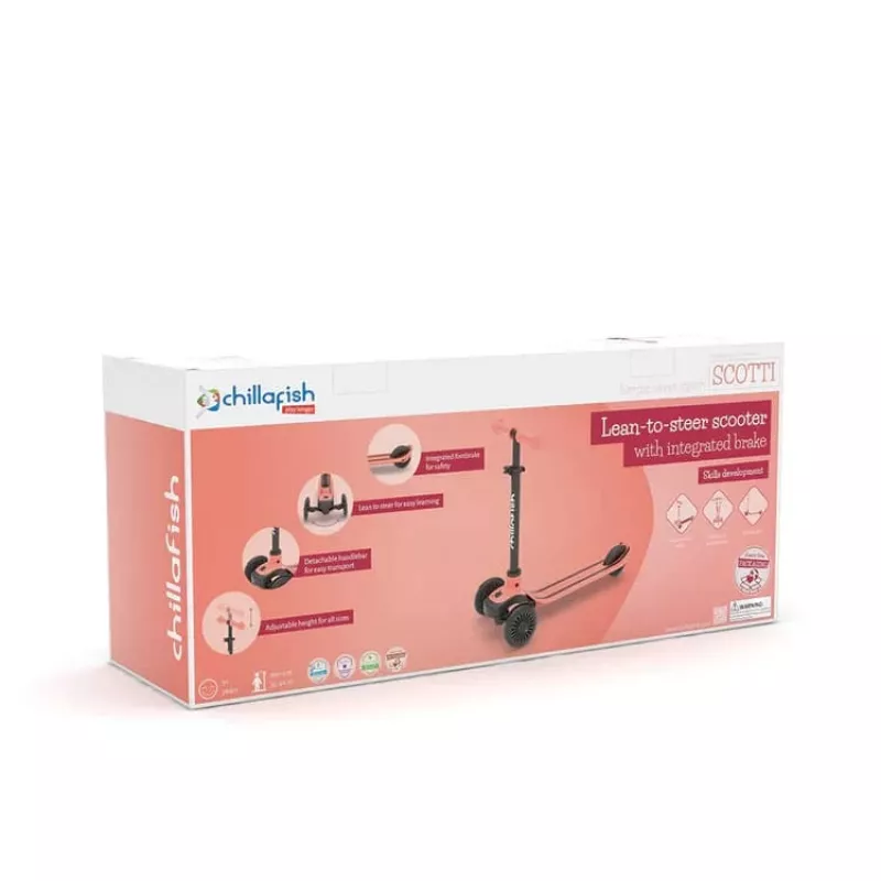 Chillafish Scotti 2-in-1 monopattino e veicolo a spinta, Flamingo Pink, 1-5 anni